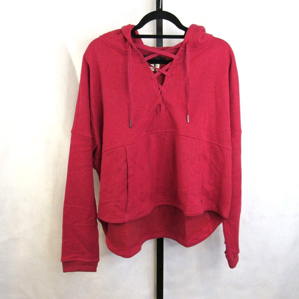 Prana Cozy Up Illana Hoodie Red Berry NWT Women's XL